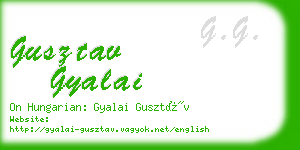 gusztav gyalai business card